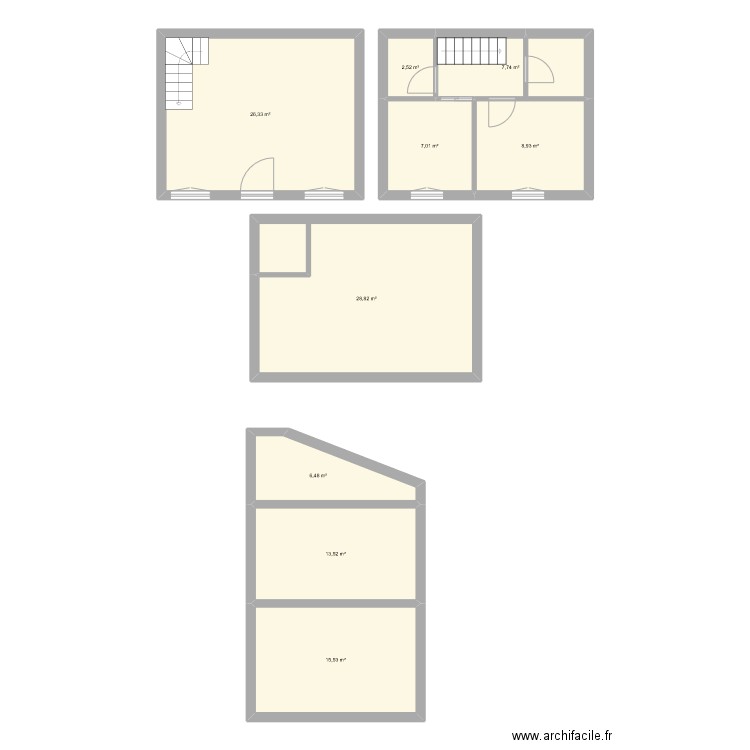 Lisle-sur-Tarn. Plan de 9 pièces et 117 m2