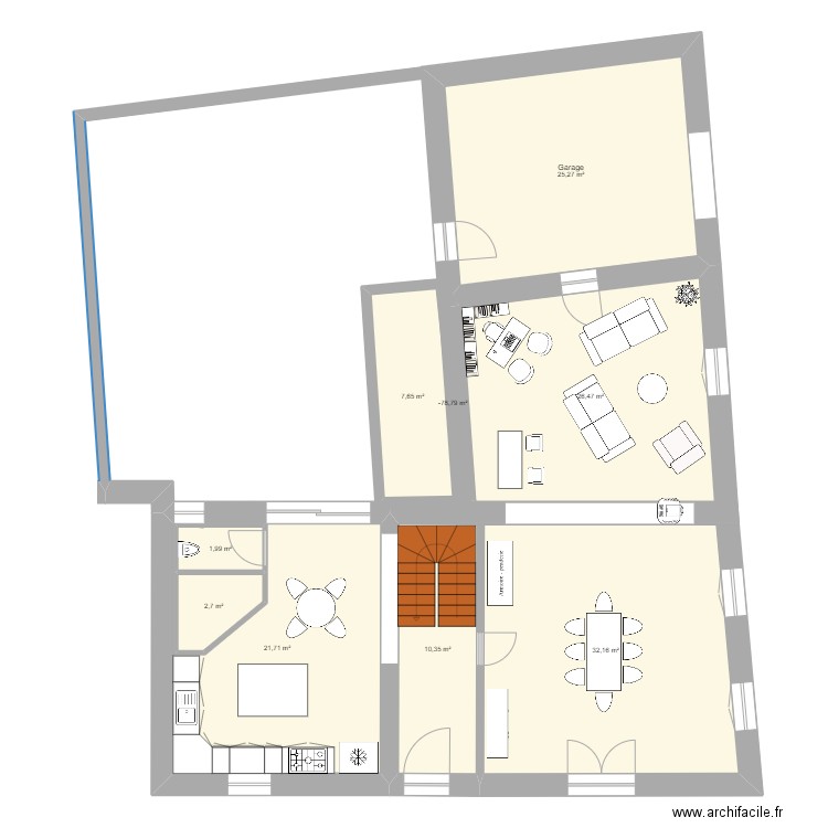 Maison Pauline V9. Plan de 9 pièces et 135 m2