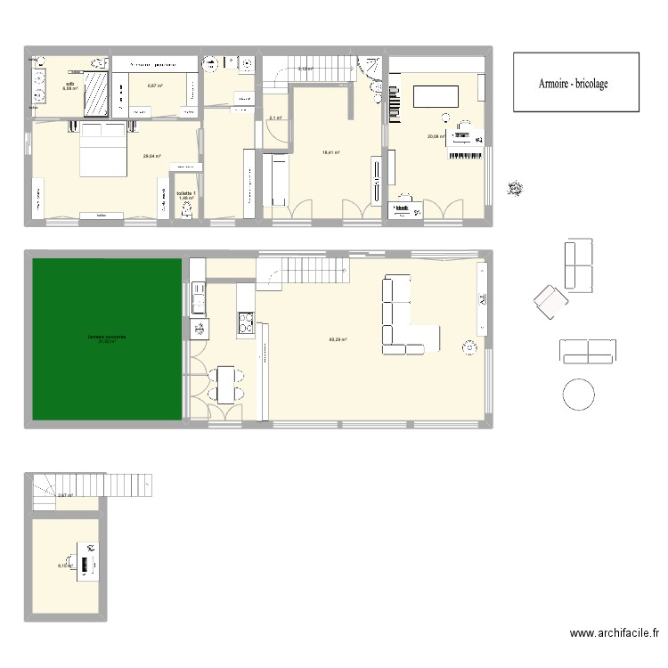 PLAN BURES SUR YVETTE v2024 charlene. Plan de 12 pièces et 190 m2