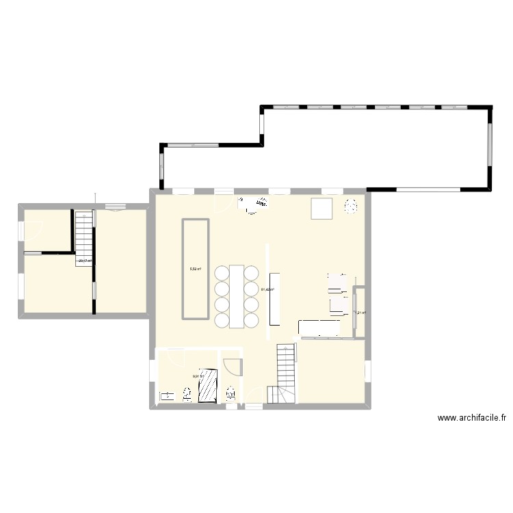 plan1. Plan de 5 pièces et 135 m2