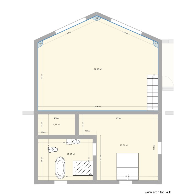 Andy presque final 1. Plan de 8 pièces et 192 m2