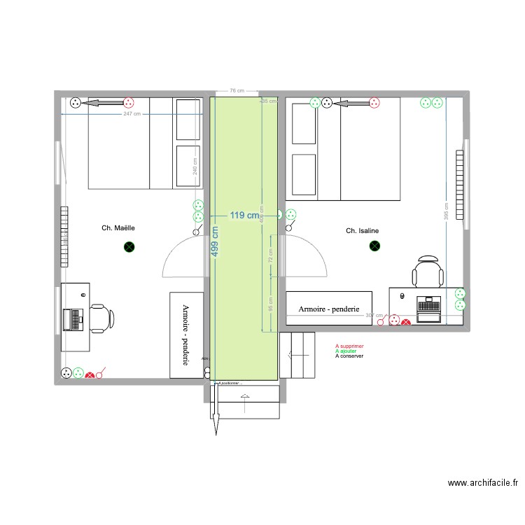 Hall de Nuit Peinture JP. Plan de 0 pièce et 0 m2