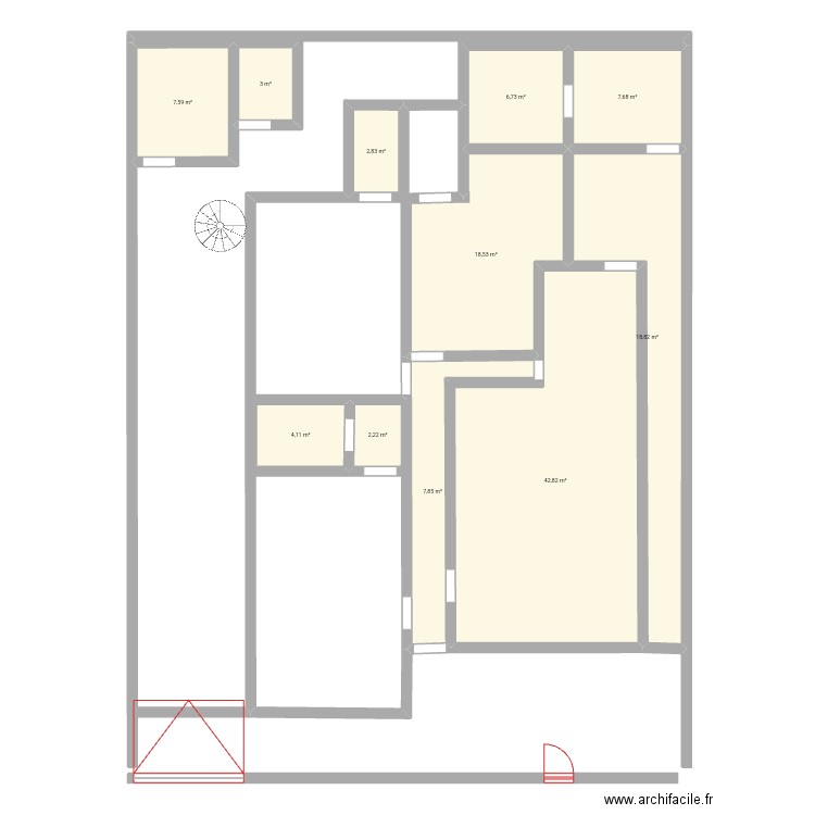 Ma maison a moi. Plan de 11 pièces et 122 m2