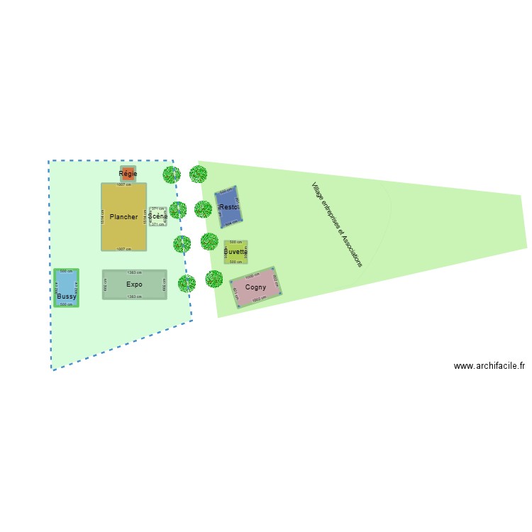 UMD. Plan de 8 pièces et 424 m2