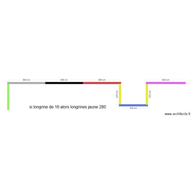 longrines. Plan de 0 pièce et 0 m2