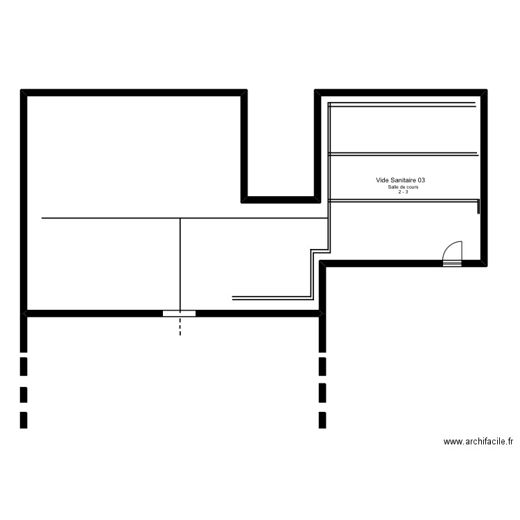 VS 03 Amiens. Plan de 1 pièce et 142 m2