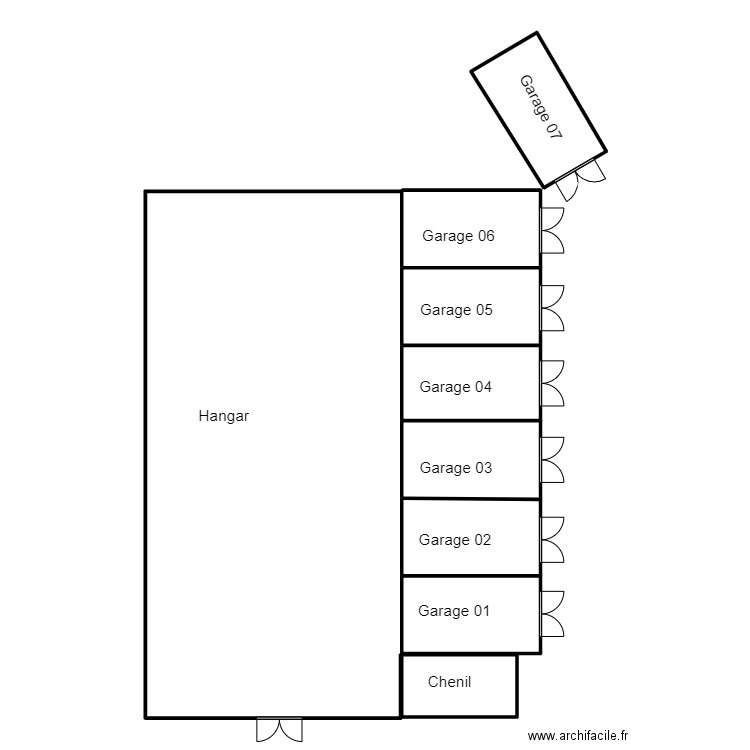 ggesta. Plan de 5 pièces et 66 m2