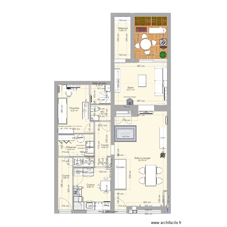 MAISON 87 NEW. Plan de 36 pièces et 207 m2