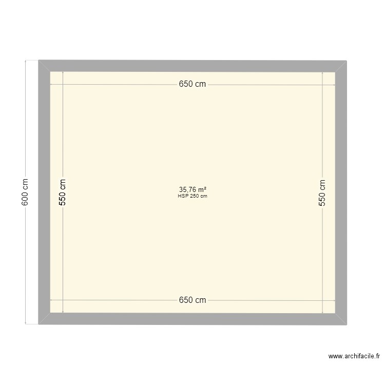 GARAGE2. Plan de 1 pièce et 36 m2