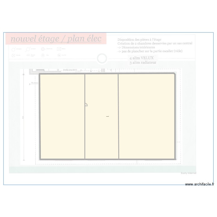 Aulnay 01. Plan de 1 pièce et 909 m2