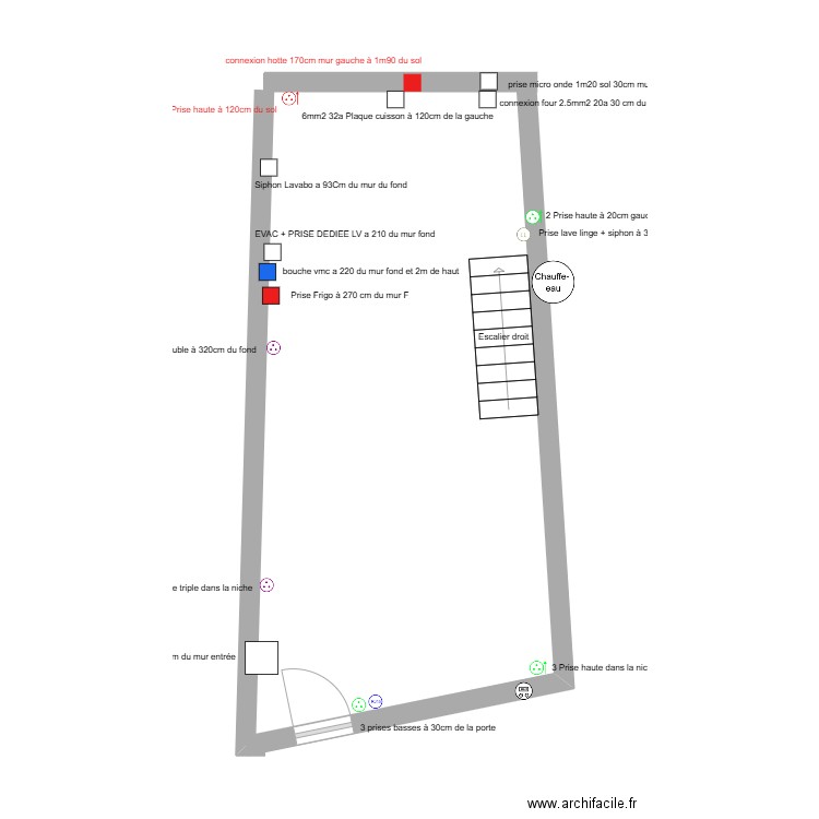 Prise et cuisine rdc. Plan de 0 pièce et 0 m2