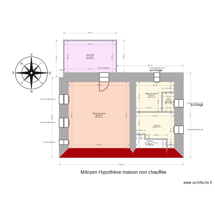 ML24018271 THEVENOT. Plan de 14 pièces et 158 m2