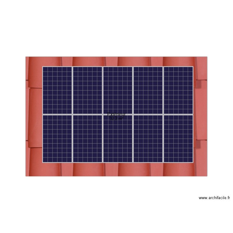 Panneaux Photovoltaïques VOLT. Plan de 1 pièce et 32 m2