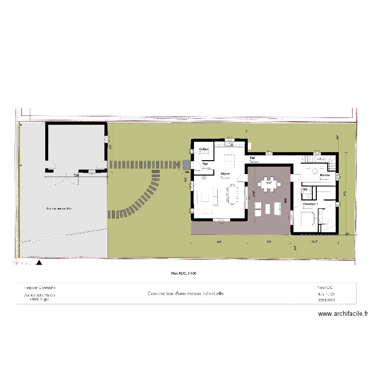  Élec RDC iguskitippia. Plan de 0 pièce et 0 m2