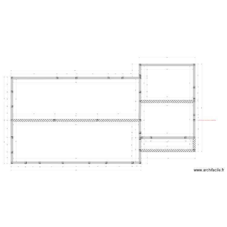 NERI  FONDATIONS VS . Plan de 5 pièces et 121 m2