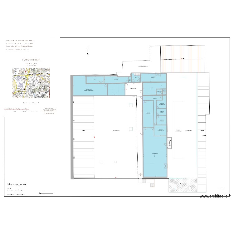 Villetaneuse Etage. Plan de 2 pièces et 295 m2