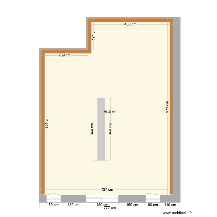 32 appt 003. Plan de 4 pièces et 106 m2