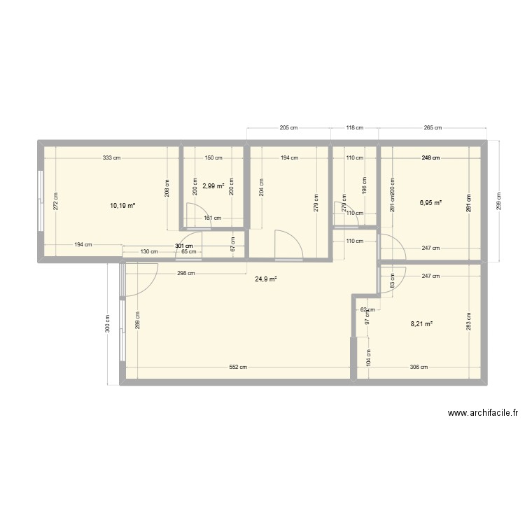 1er Piso Casa. Plan de 5 pièces et 53 m2