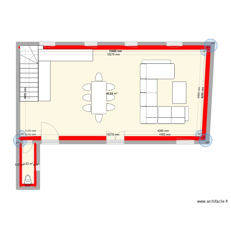 MAISON CHOUCHOU. Plan de 2 pièces et 48 m2