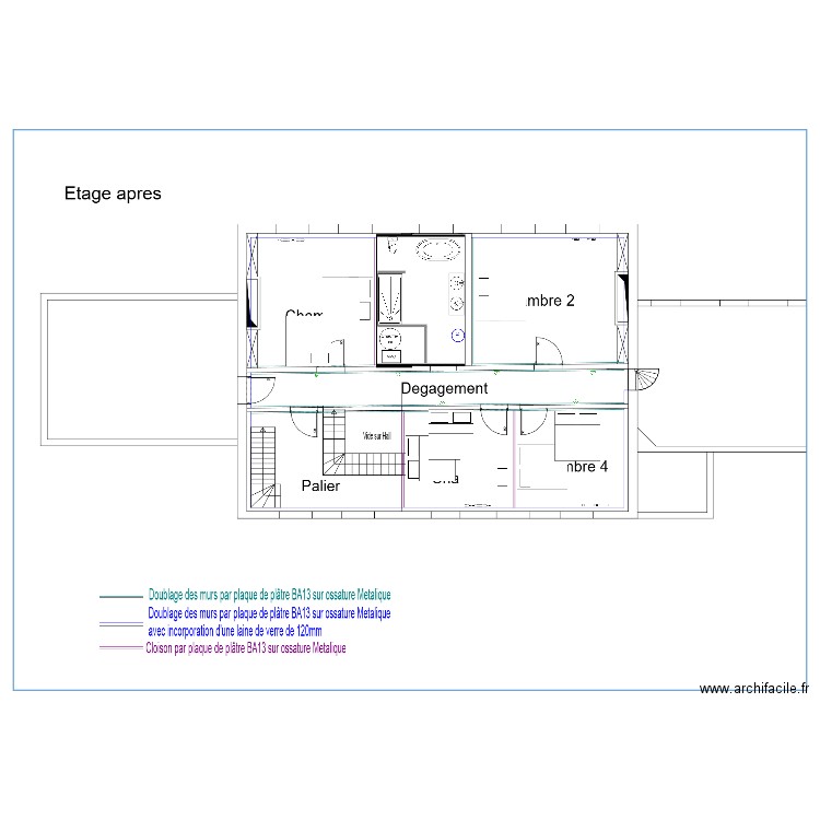 étage. Plan de 0 pièce et 0 m2