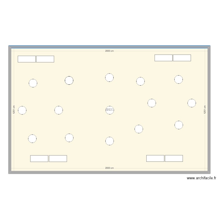 CHAPITEAU ALISON. Plan de 1 pièce et 250 m2