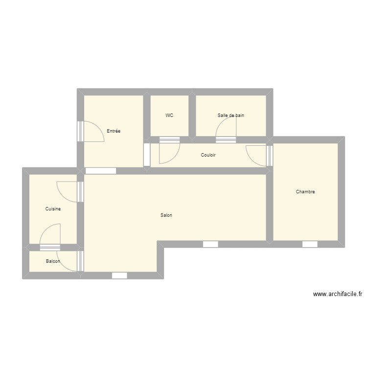 RPAL_24EEC9605. Plan de 8 pièces et 57 m2