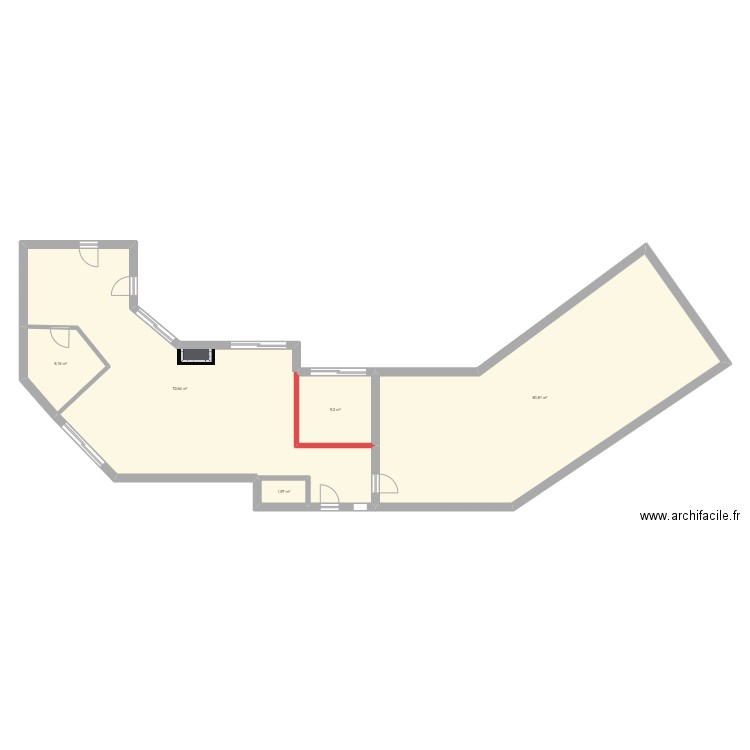 bonneuil 2. Plan de 5 pièces et 173 m2