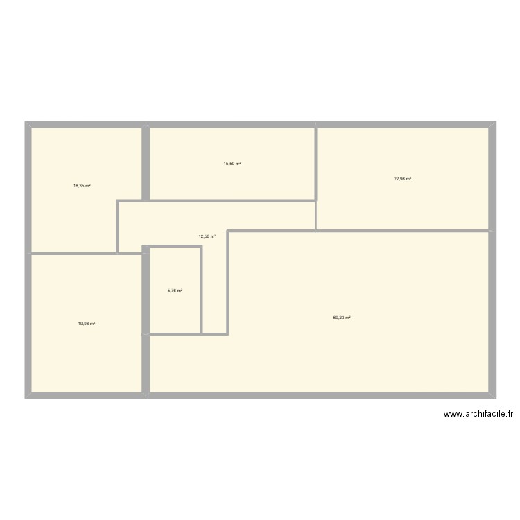 plan pour archi. Plan de 7 pièces et 153 m2