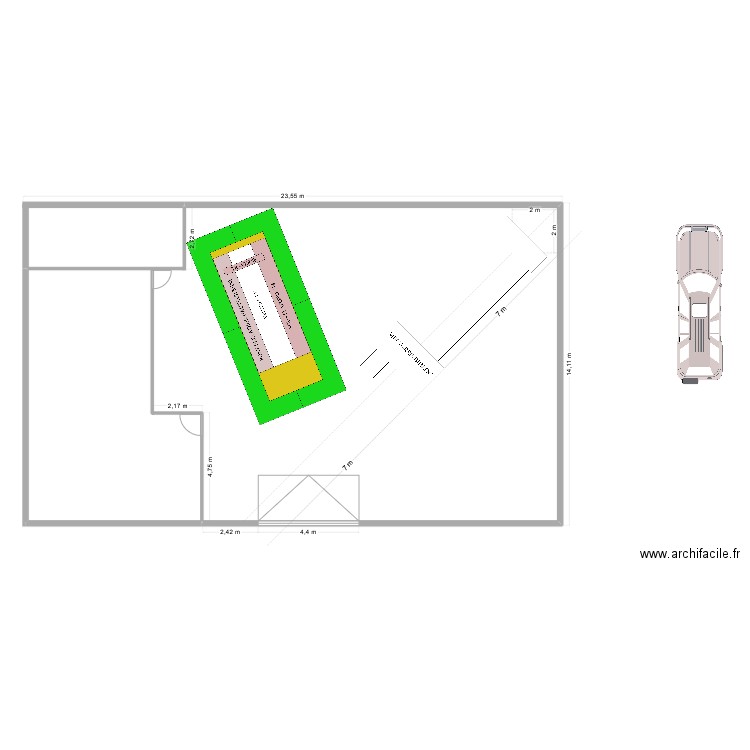 Plan implantation CT La Vérrie. Plan de 0 pièce et 0 m2