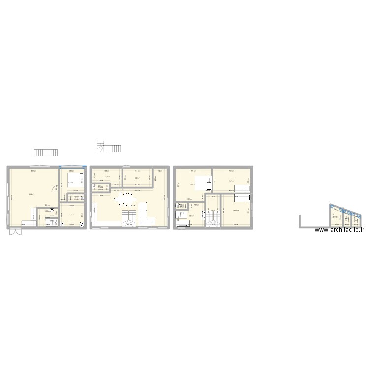 maison5. Plan de 18 pièces et 191 m2