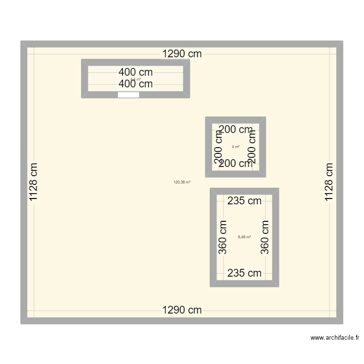 POULAILLER. Plan de 4 pièces et 162 m2