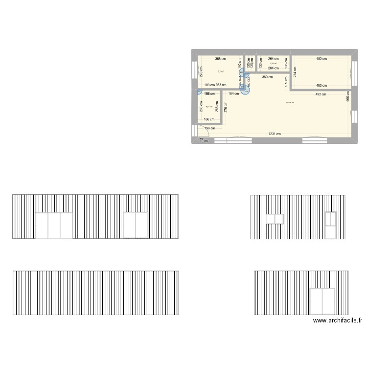 Maison Sarzeau VB1.2 - 17/08/2024. Plan de 5 pièces et 79 m2