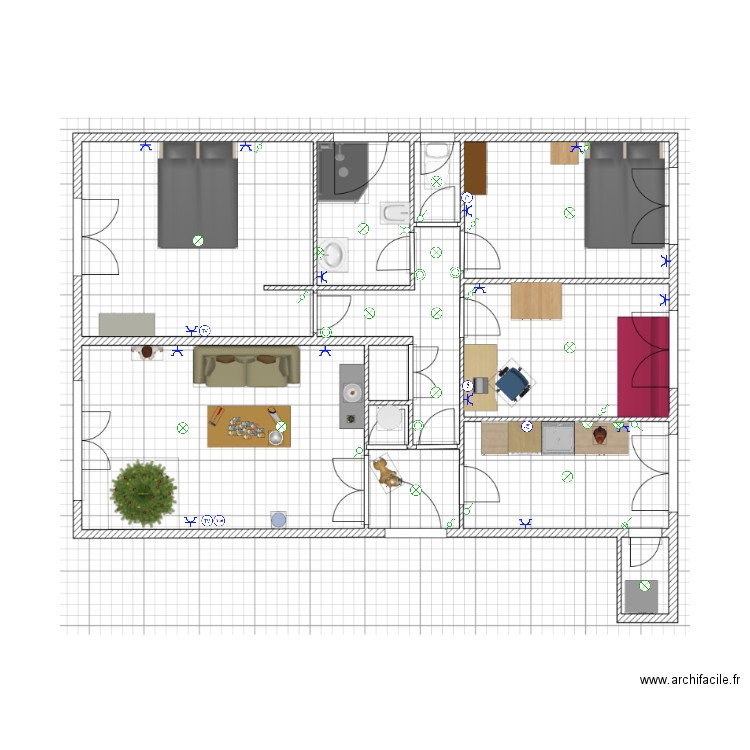 plan appart bailly. Plan de 0 pièce et 0 m2