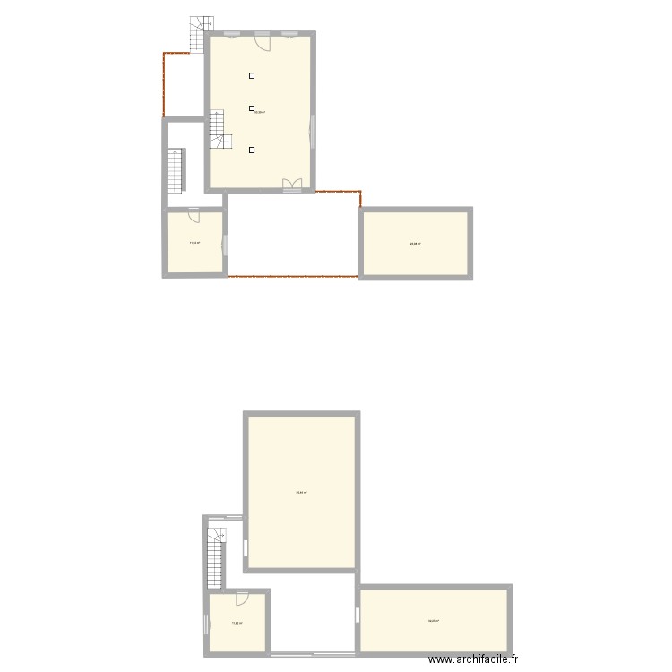 Plan Villaz de base. Plan de 6 pièces et 189 m2