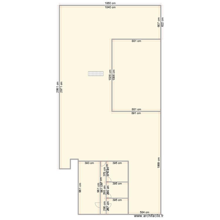 CVI MEZZANINE. Plan de 7 pièces et 662 m2