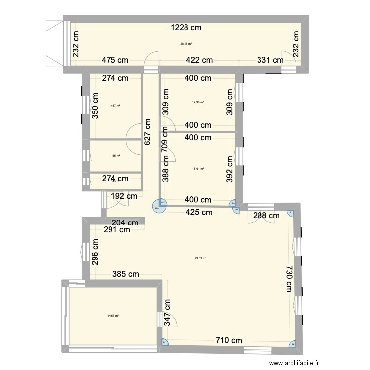 Maison du bruguet - V2. Plan de 8 pièces et 161 m2