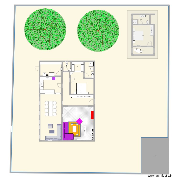 salla 3. Plan de 14 pièces et 1062 m2