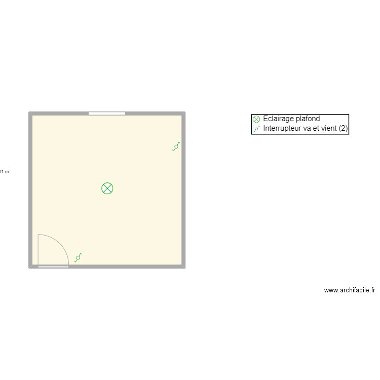 PROJET 1. Plan de 1 pièce et 24 m2