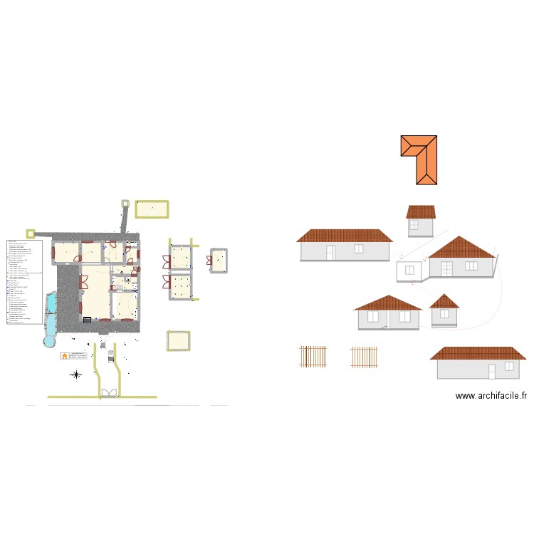 SEBASTIAN L.ex. Plan de 15 pièces et 144 m2