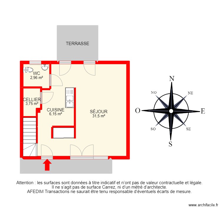 BI 23619. Plan de 14 pièces et 118 m2