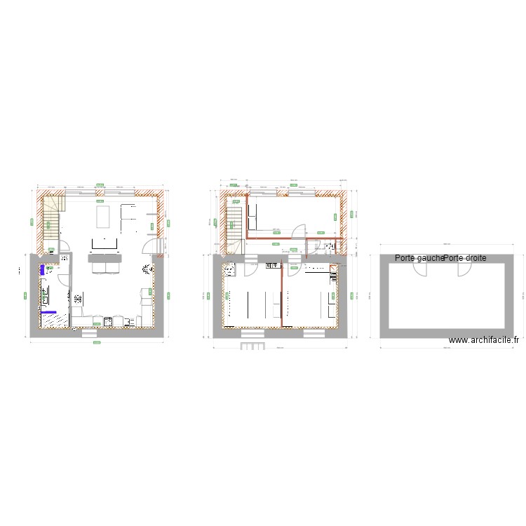 Batz RDC . Plan de 5 pièces et 67 m2