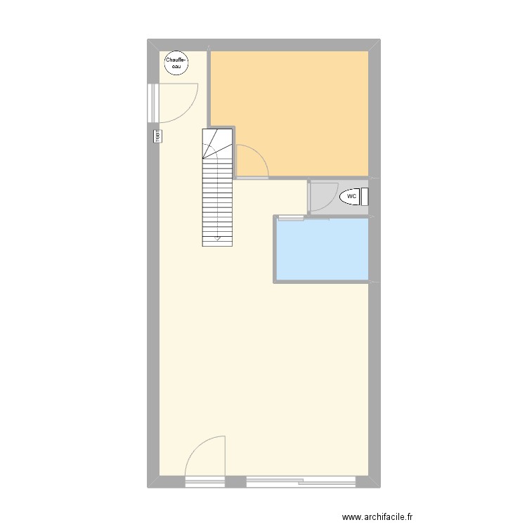 Appartement Cigales Capbreton Rénovation. Plan de 5 pièces et 60 m2