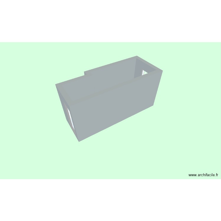 Cuisine rcm. Plan de 1 pièce et 9 m2