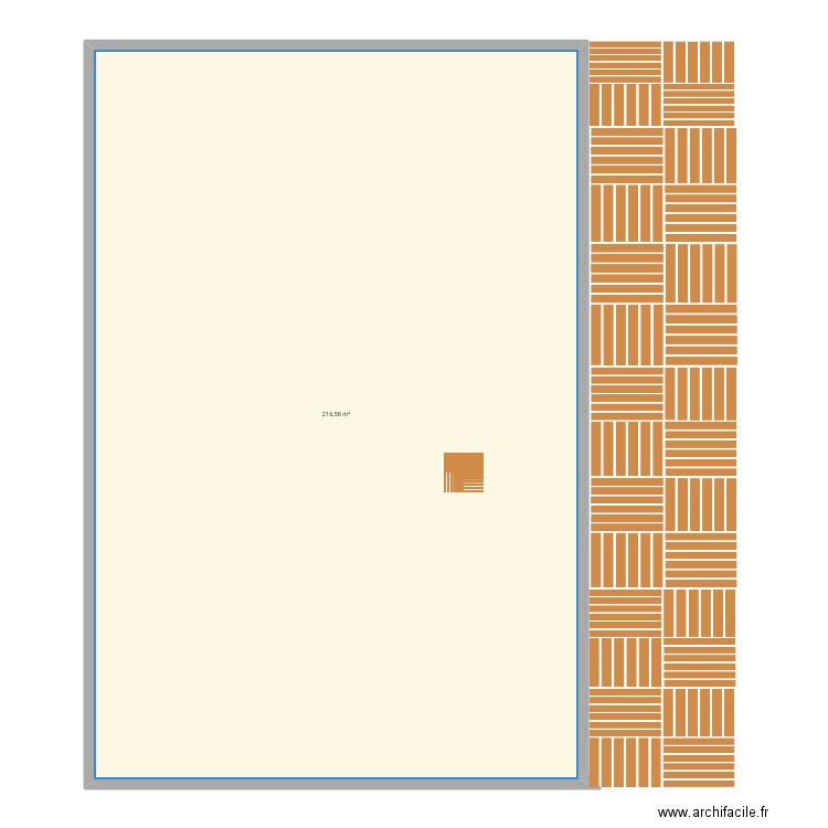 Maison sur sous-sol . Plan de 1 pièce et 217 m2