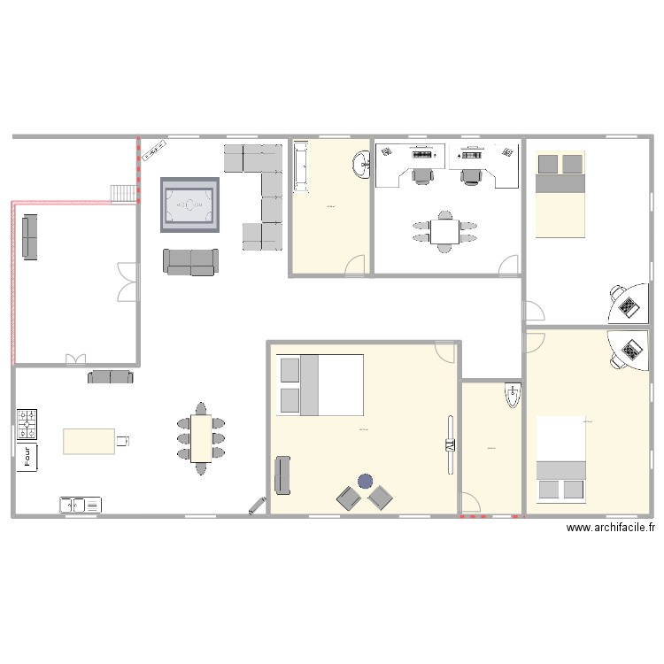 tergal. Plan de 4 pièces et 456 m2