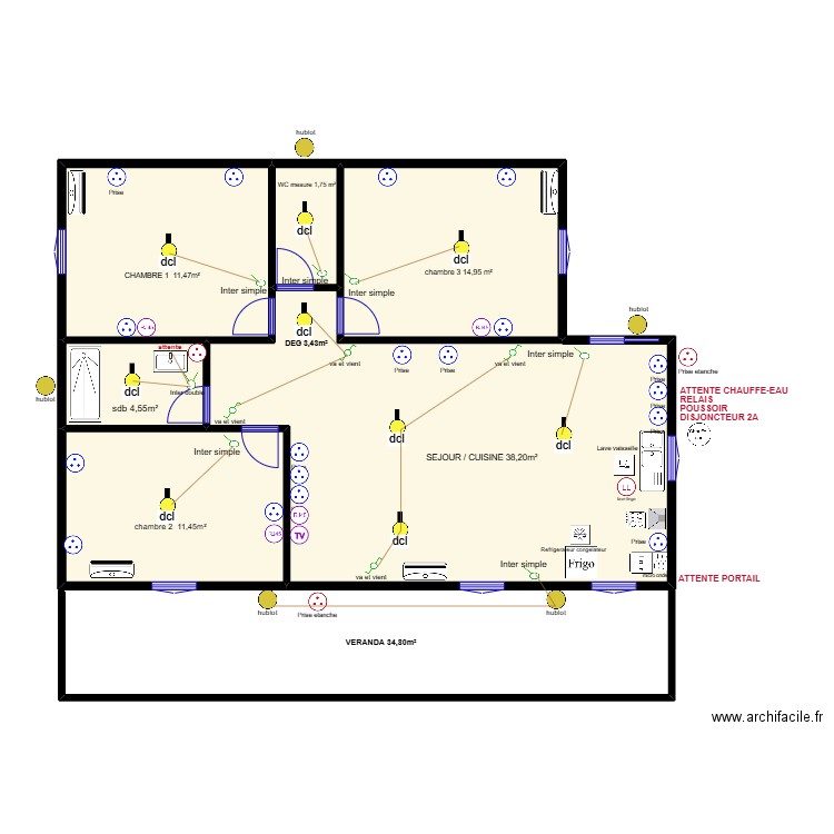 hellbourg villa 1. Plan de 6 pièces et 173 m2