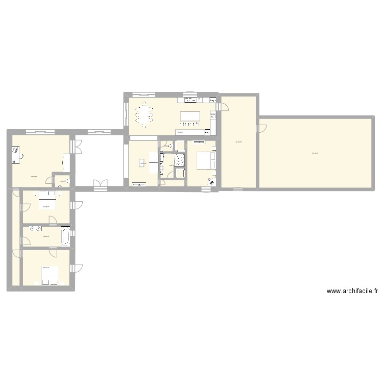 Plan pref Le Feuillay. Plan de 11 pièces et 281 m2