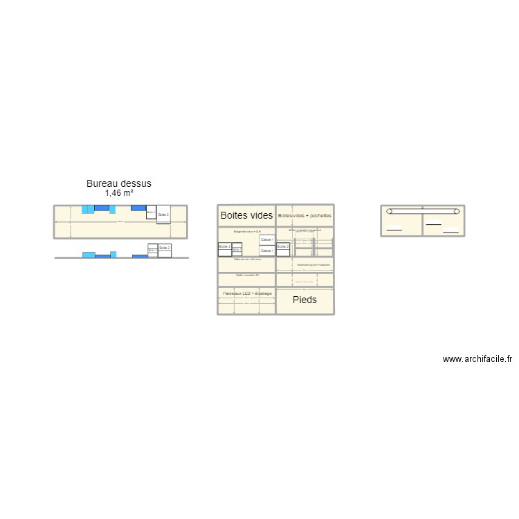 Bureau loic 1. Plan de 13 pièces et 6 m2