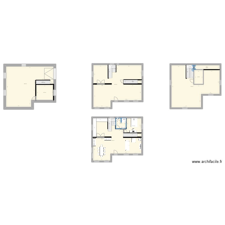 poulheunoc. Plan de 10 pièces et 334 m2