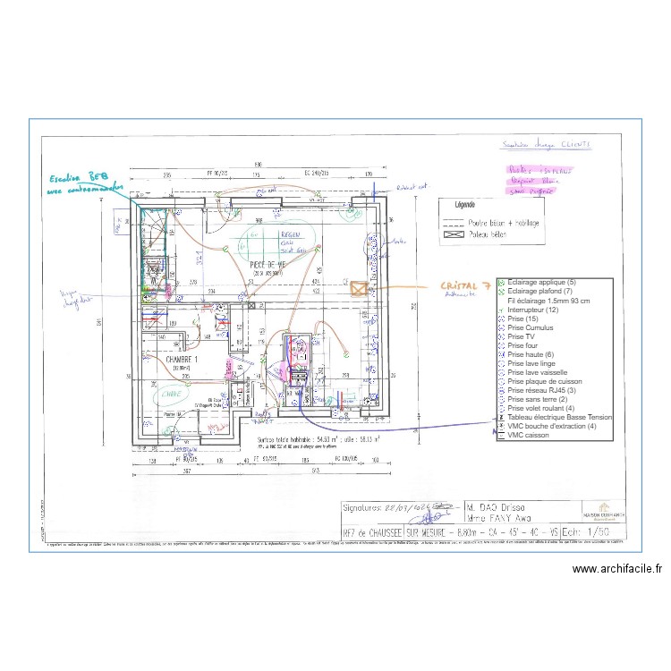 DAO FANY RDC ELEC+ HYDRAULIQUE. Plan de 0 pièce et 0 m2